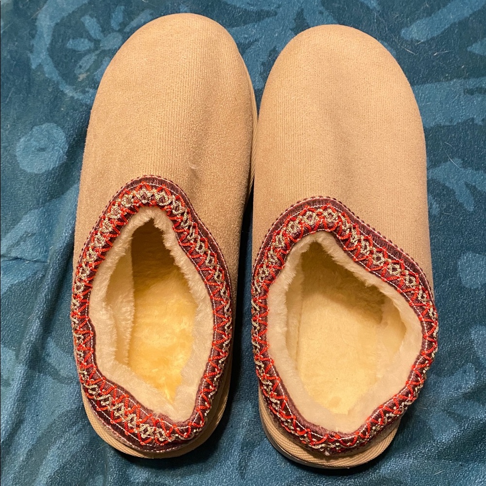 Platform Mini Boots Womens Cozy Fuzzy Slip-on Winter Outdoor/Indoor Shoes